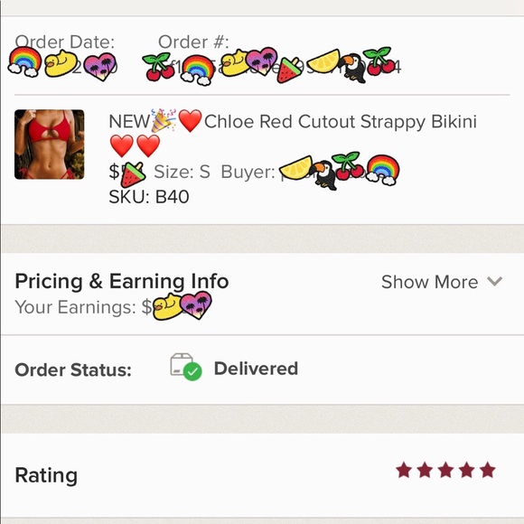 LAST S❤️Chloe Red Cutout Strappy Bikini ❤️❤️ - Picture 7 of 7